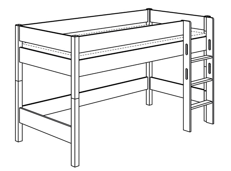 PAIDI BIANCOMO Spielbetten Höhe 125 cm