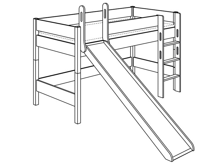 PAIDI BIANCOMO Spielbetten Höhe 125 cm