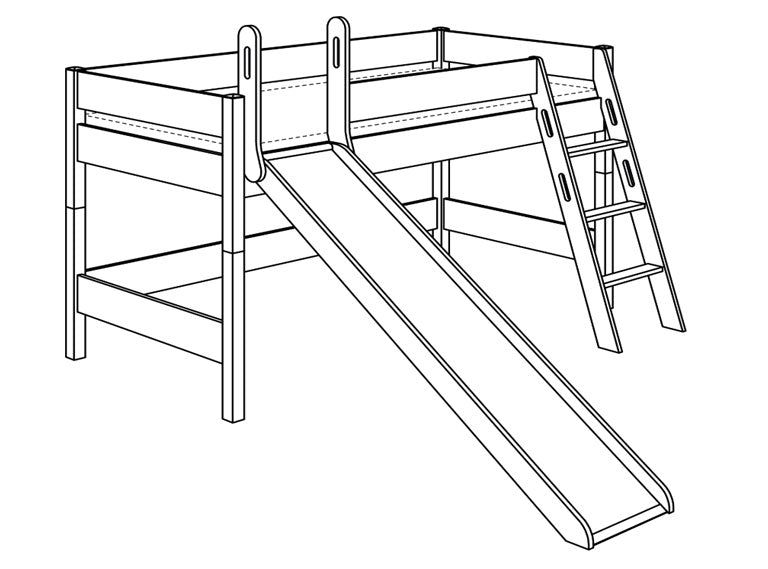 PAIDI BIANCOMO Spielbetten Höhe 125 cm