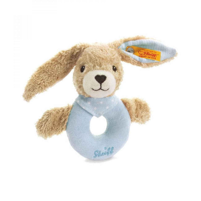Steiff Hoppel Hase Greifring mit Rassel