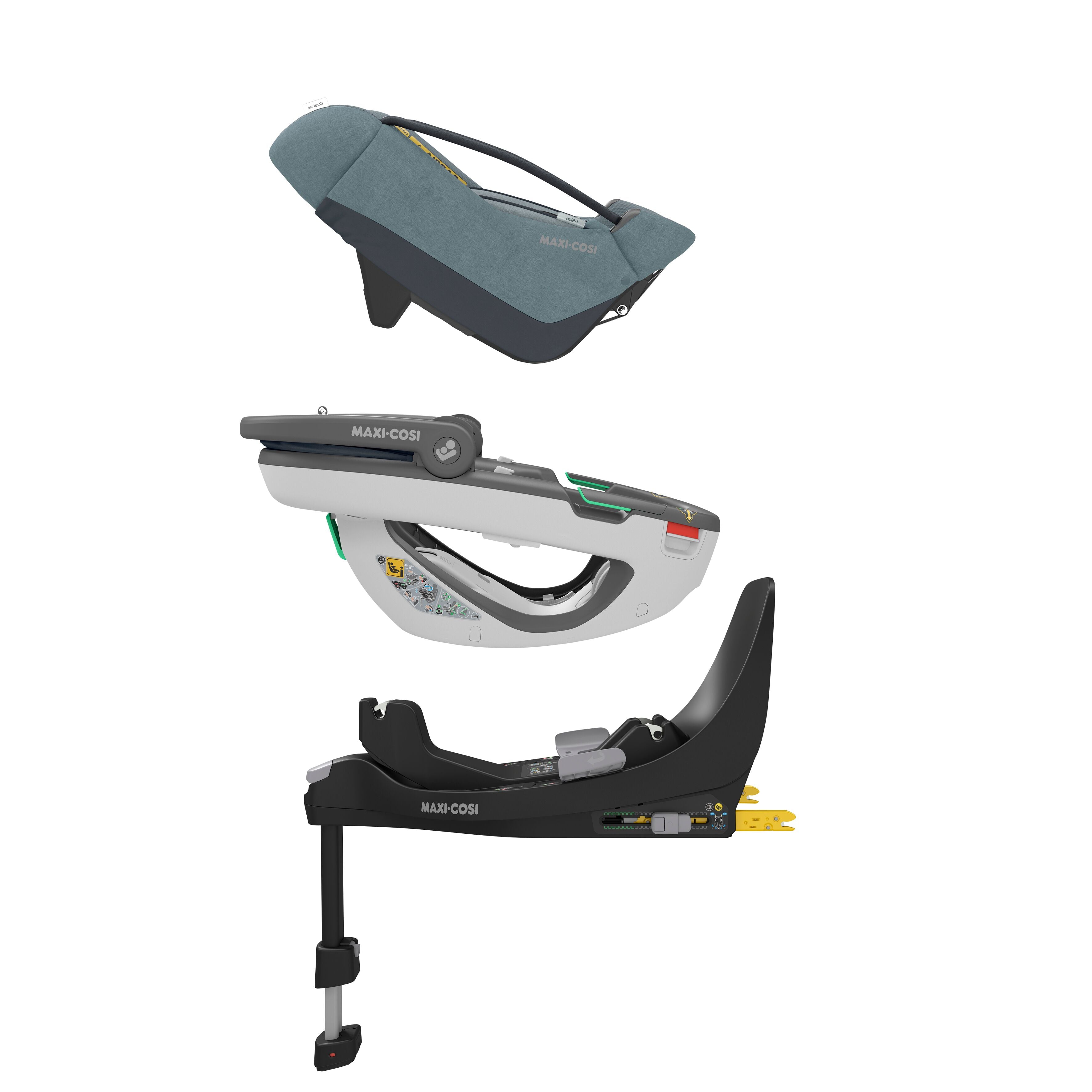 Maxi Cosi Coral 360 Babyschale Essential Grey