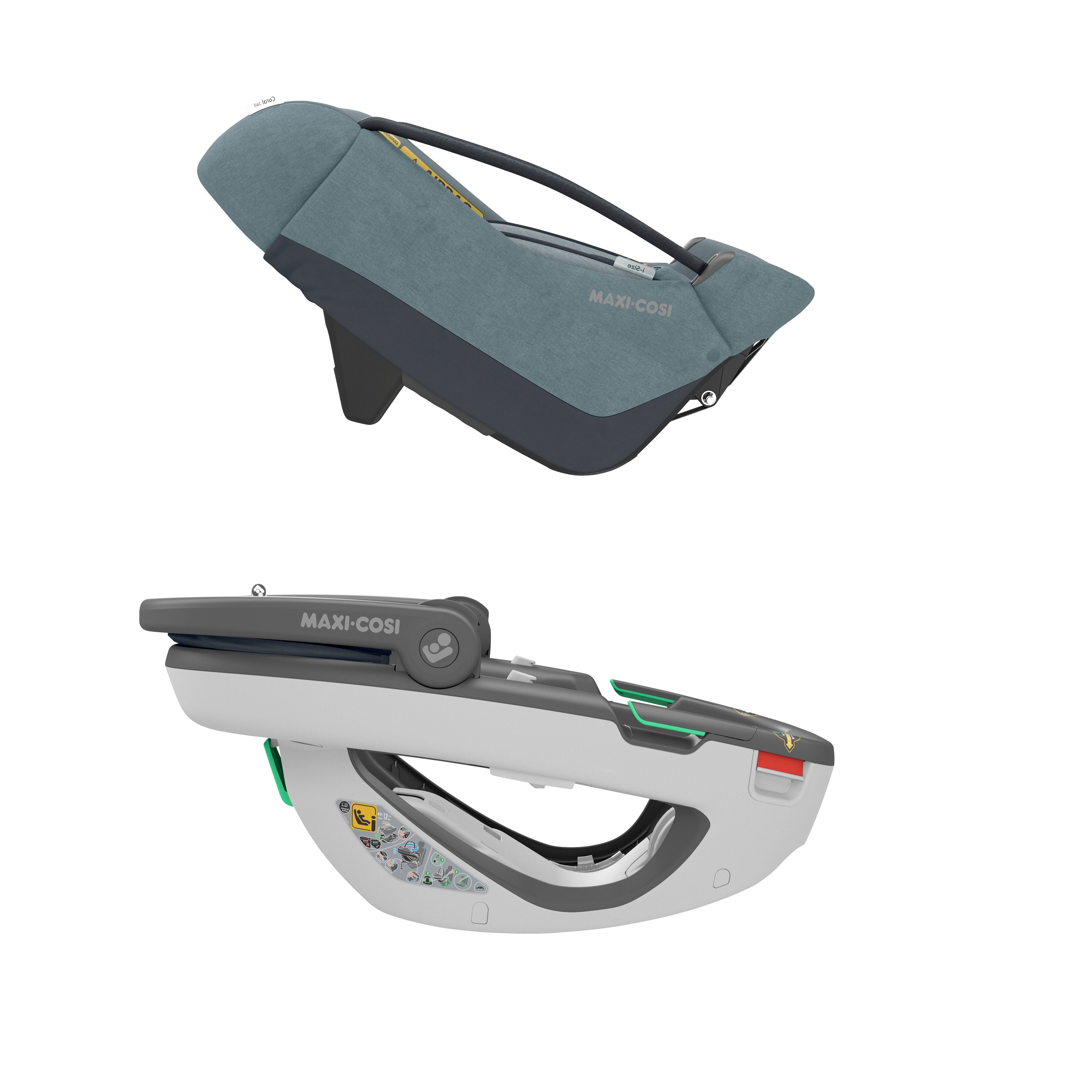 Maxi Cosi Coral 360 Babyschale Essential Grey
