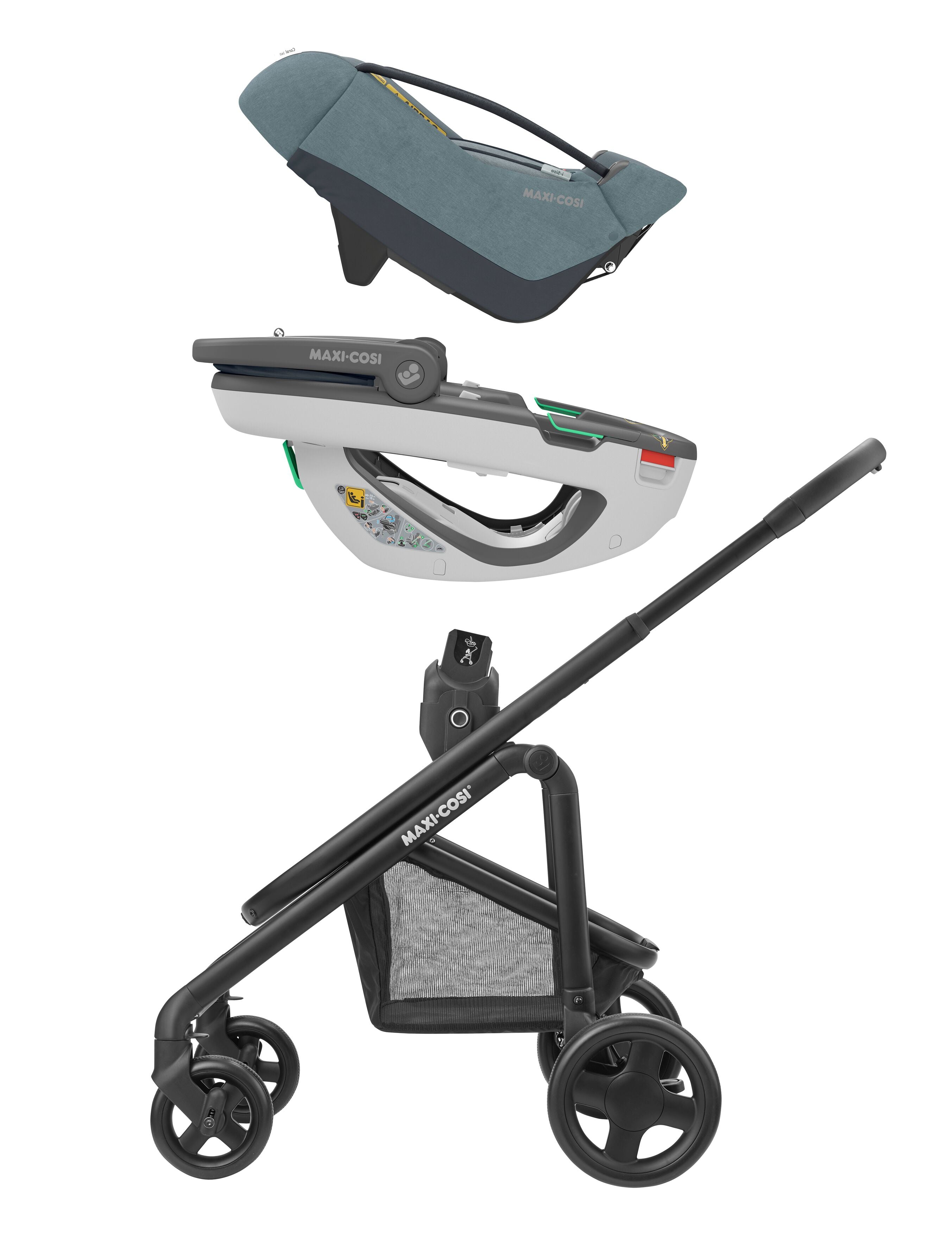 Maxi Cosi Coral 360 Babyschale Essential Grey