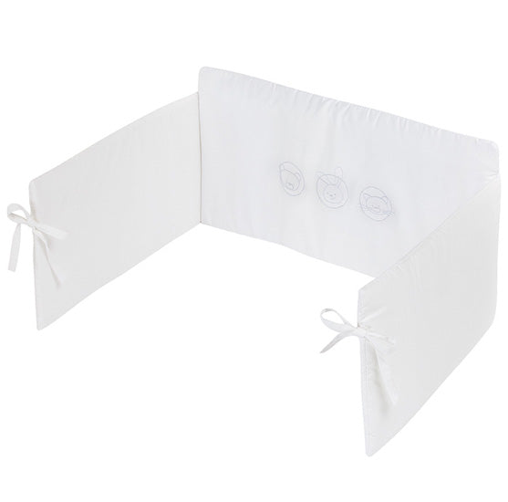 Kuli Muli Nestchen 200x28 cm Petits Animaux weiss *SALE*