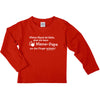 Langarm Shirt mit Spruch kleine Hand Mama + Papa