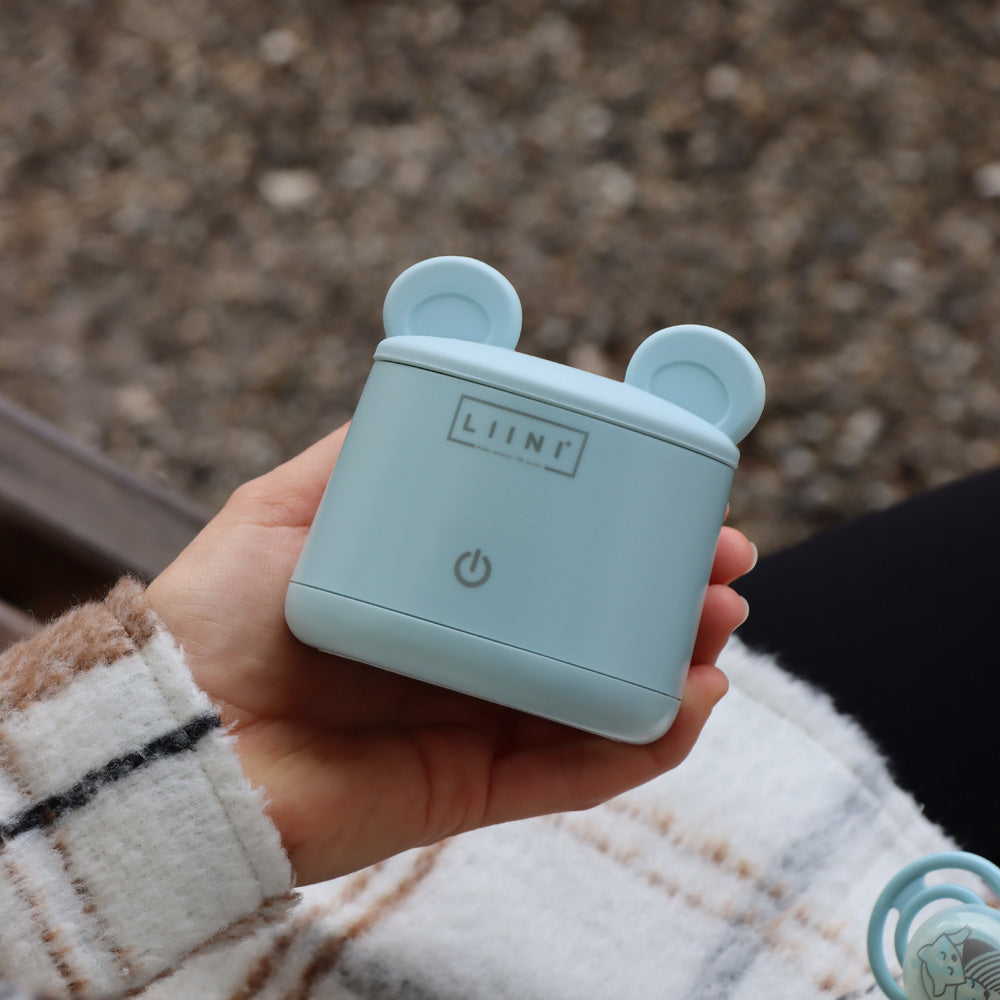 LIINI 2.0 Flaschenwärmer für unterwegs mit Akku Blau