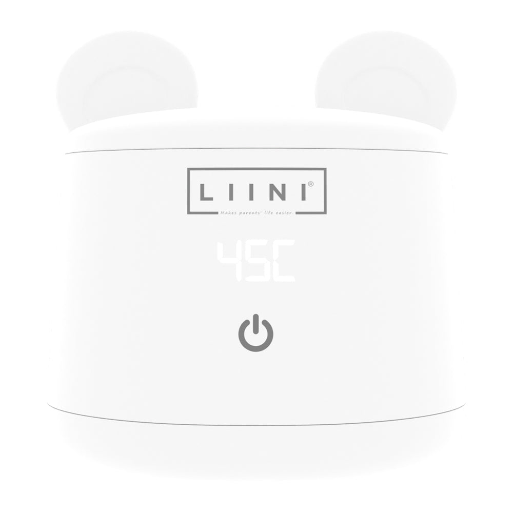 LIINI 2.0 Flaschenwärmer für unterwegs mit Akku Weiss