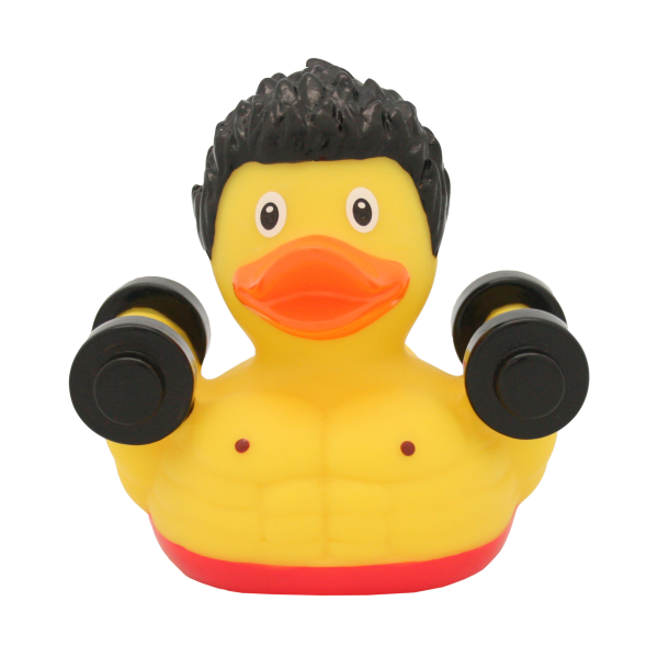 Lilalu Badeente Bodybuilder