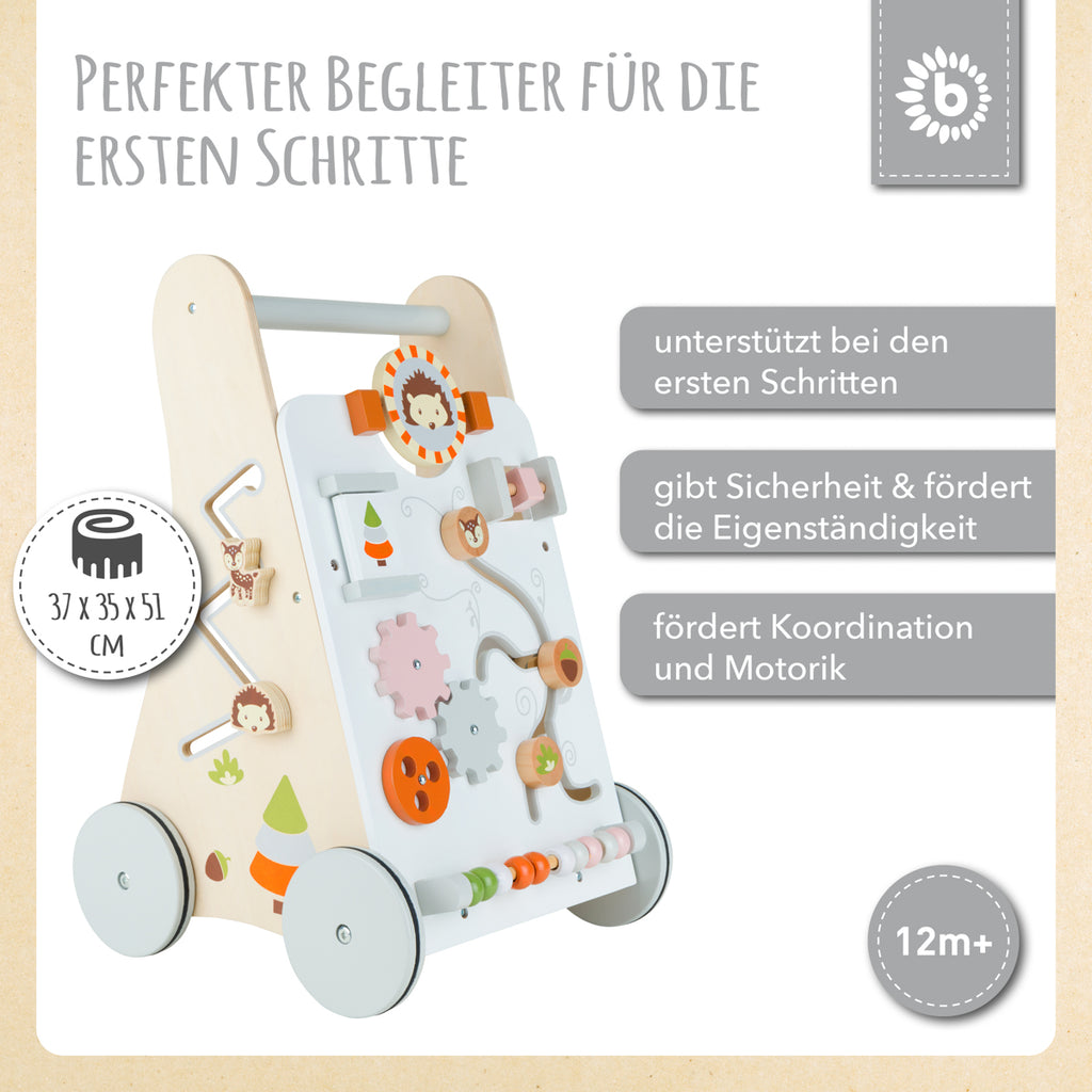 Bieco Lauflernwagen Waldtiere