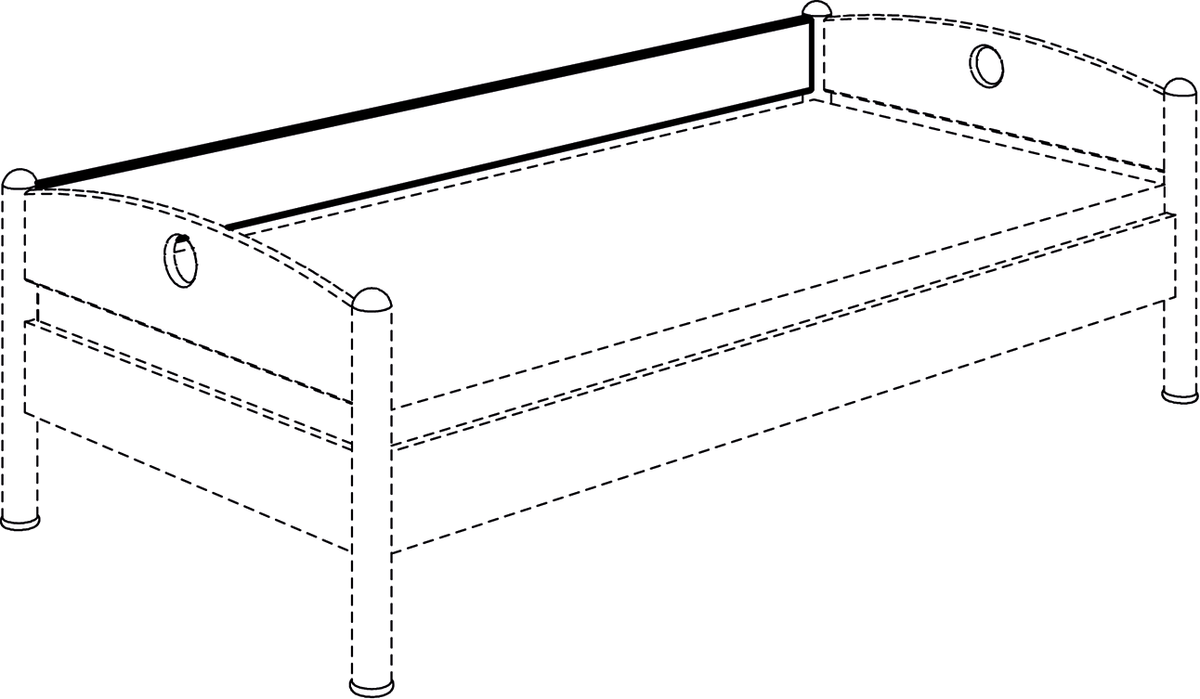 PAIDI FLEXIMO Jugendliege 90x200 cm umbaubar