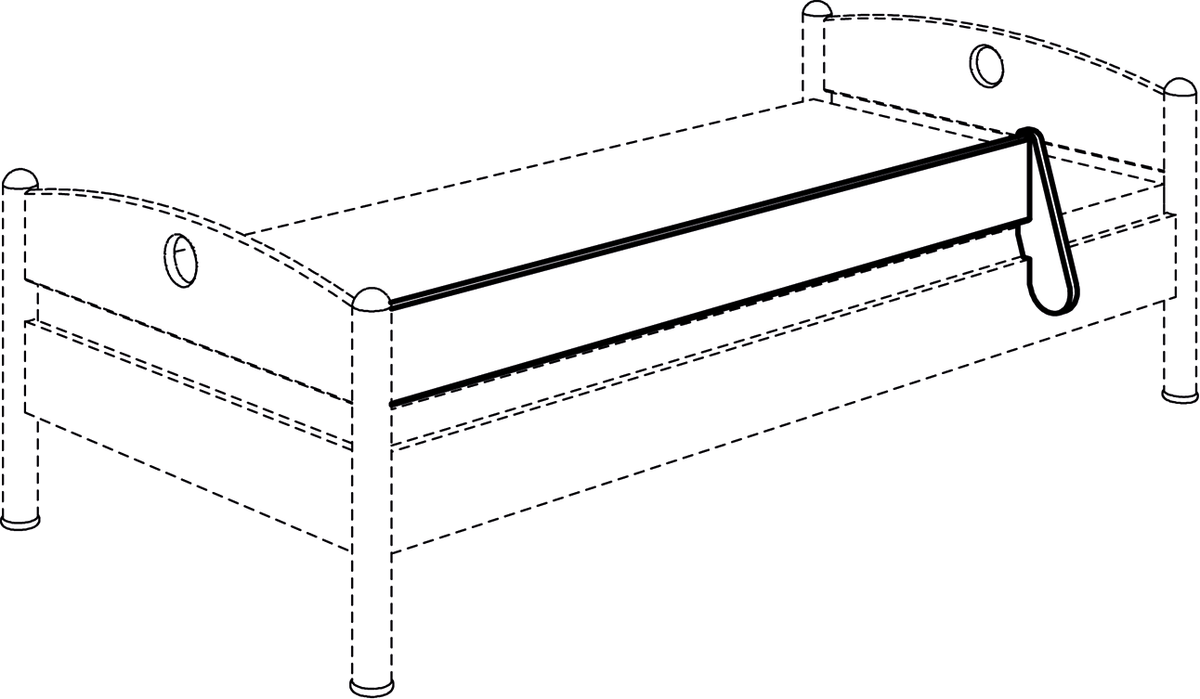 PAIDI FLEXIMO Jugendliege 90x200 cm umbaubar