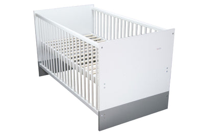 Kuli Muli Kinderbett Malin 70 x 140 cm weiss/grau