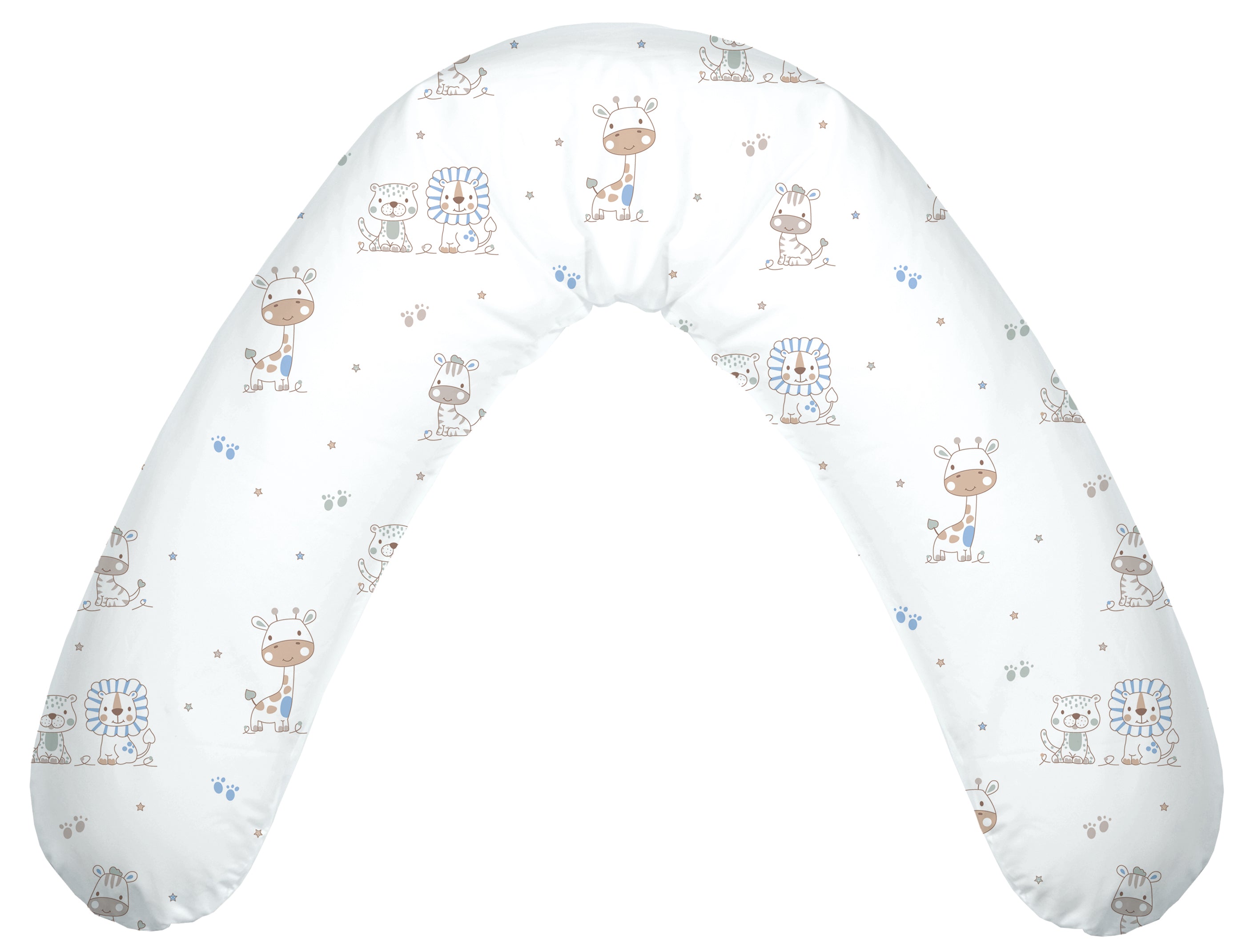 Tencelbezug zu Stillkissen Mein Afrika blau 190cm