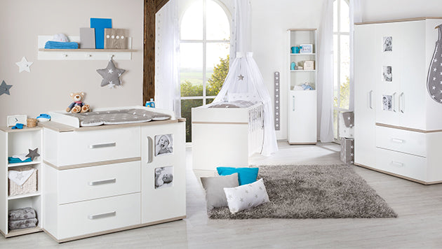Roba Kinderzimmer mit breiter Wickelkommode Set 3-teilig - Moritz