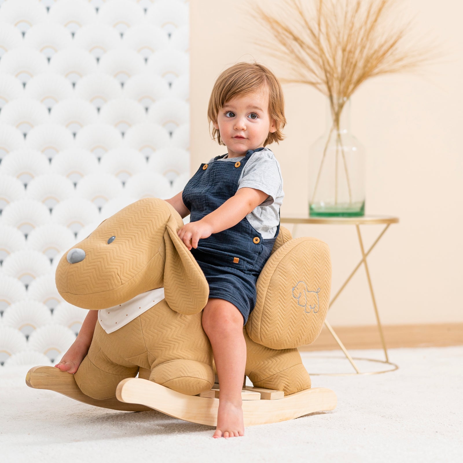 NATTOU Charlie Schaukeltier Hund braun *Sale*