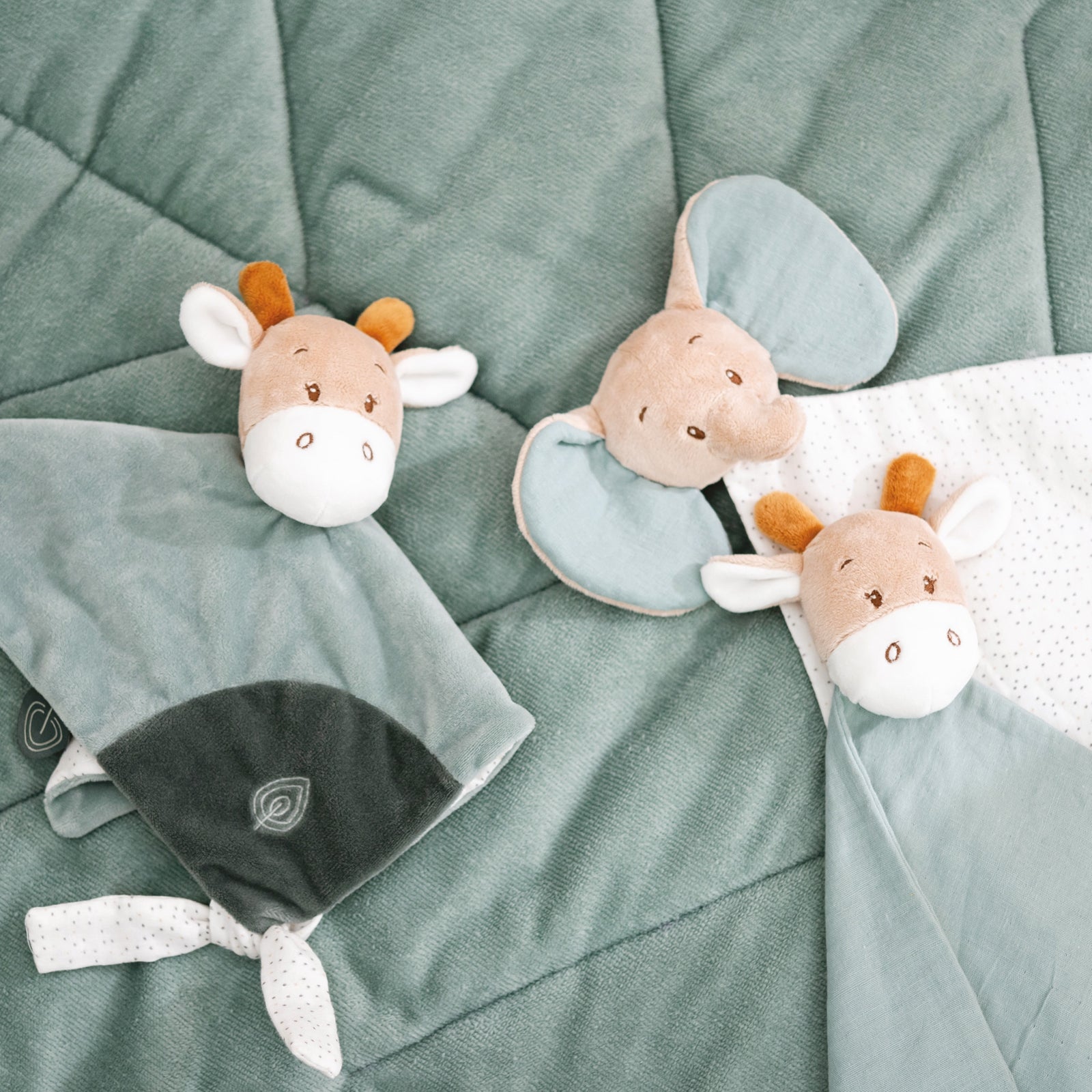 Nattou Luna & Axel Muslin-Kuscheltuch Giraffe Luna
