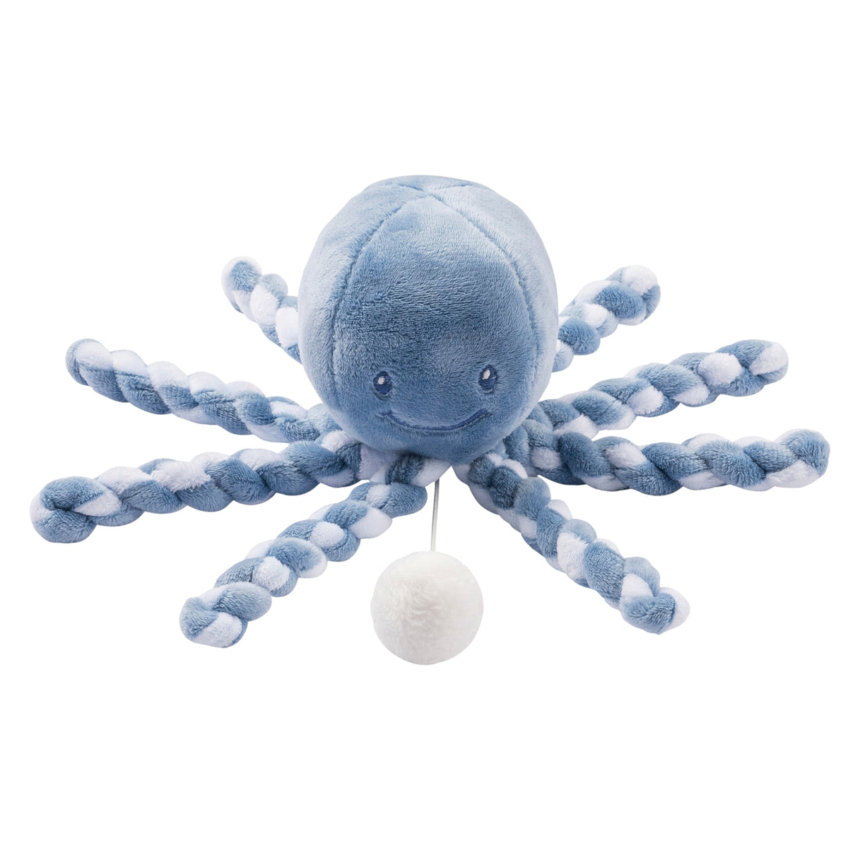 Nattou Lapidou Spieluhr Oktopus blau-weiss