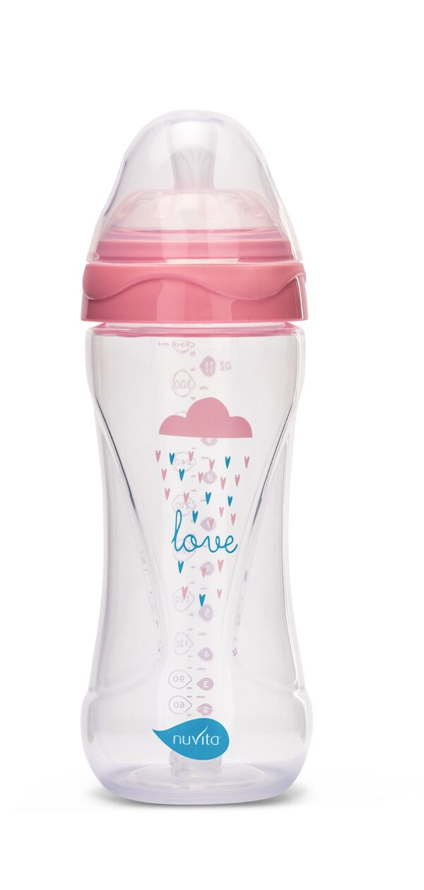 Nuvita 330ml Babyflasche Collection Pink