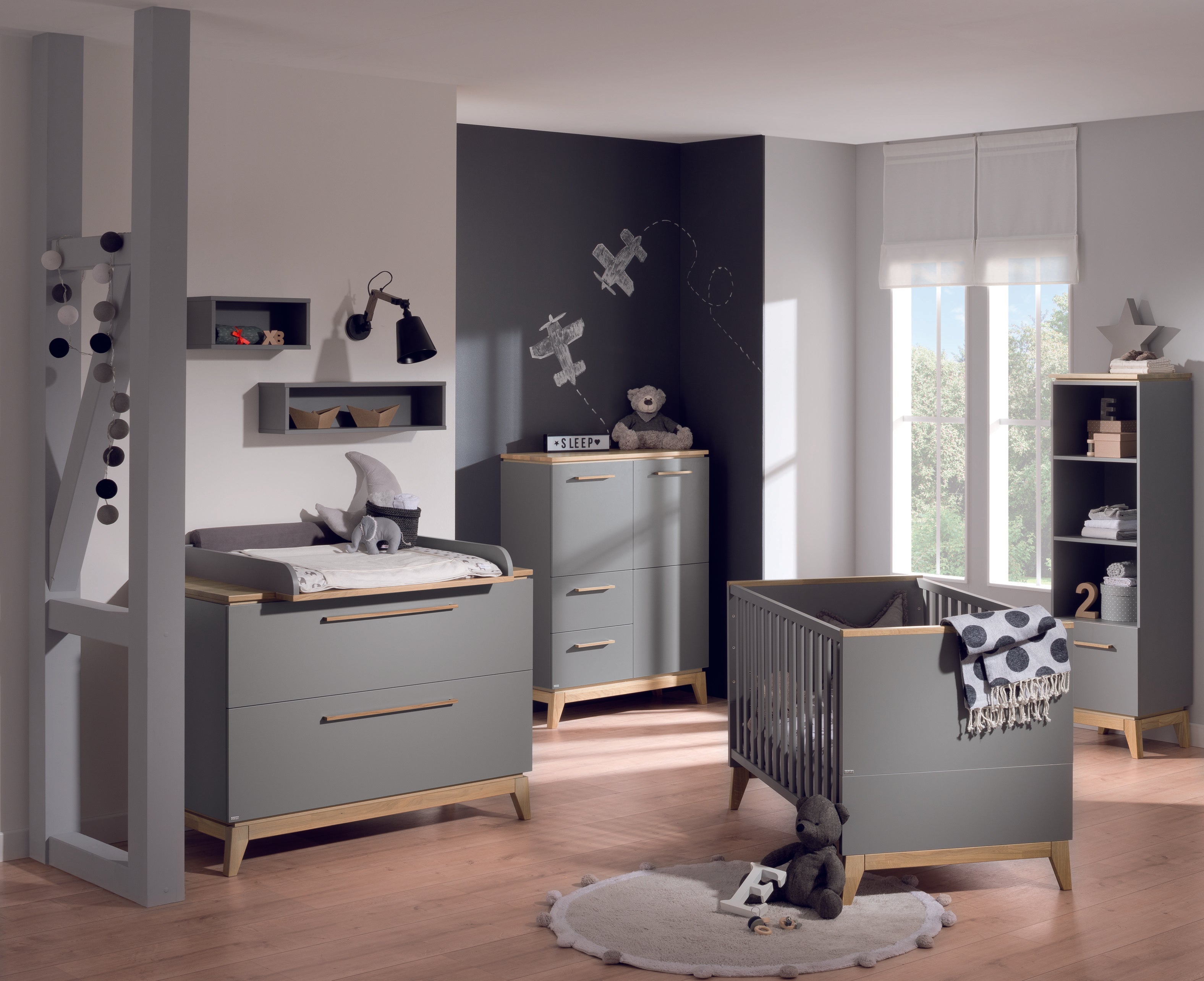 PAIDI STEN Kinderzimmer 2-teilig inkl. Wickelaufsatz
