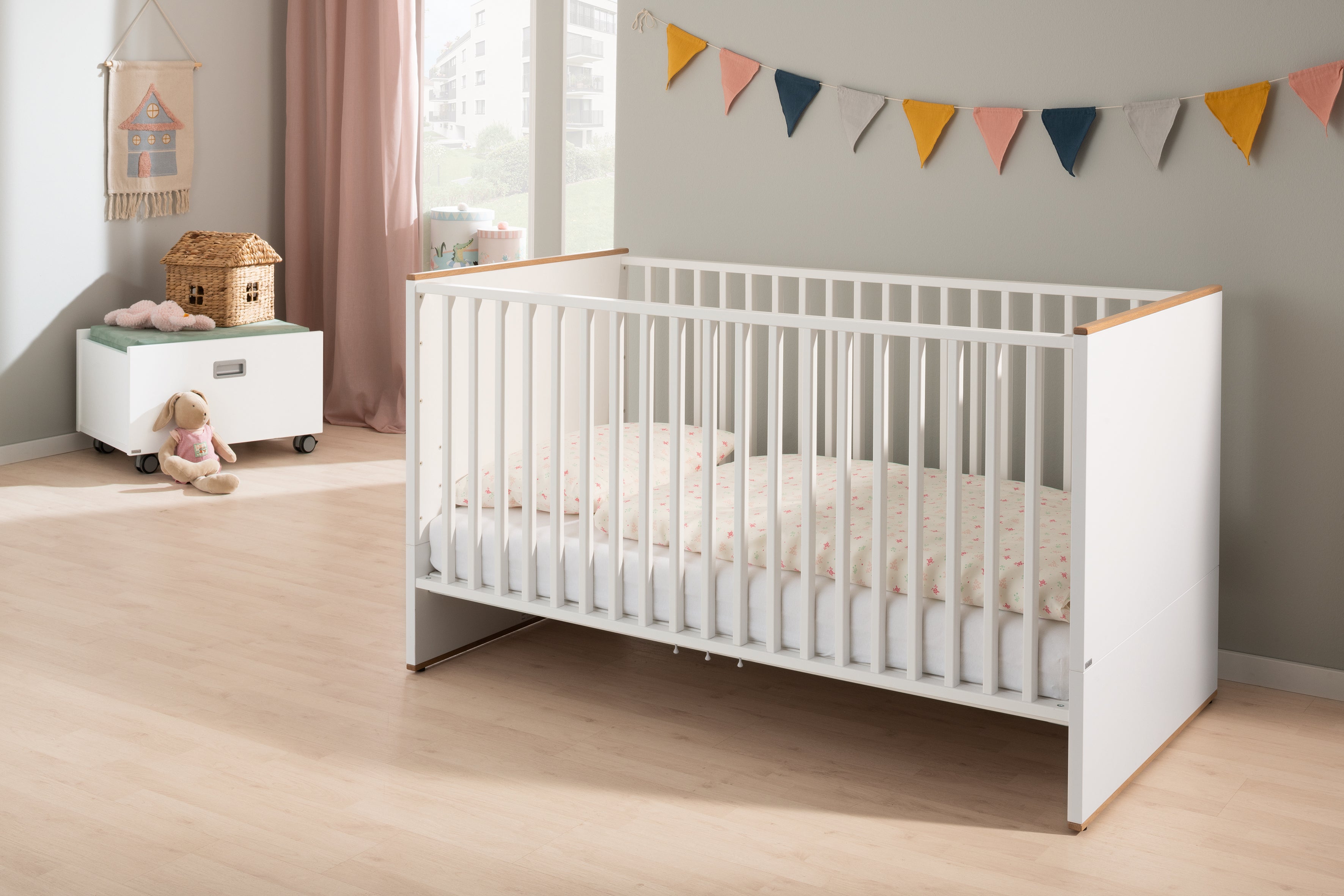 PAIDI LIEVEN Kinderzimmer 3-teilig mit Wickelansatz, Schrank 4T
