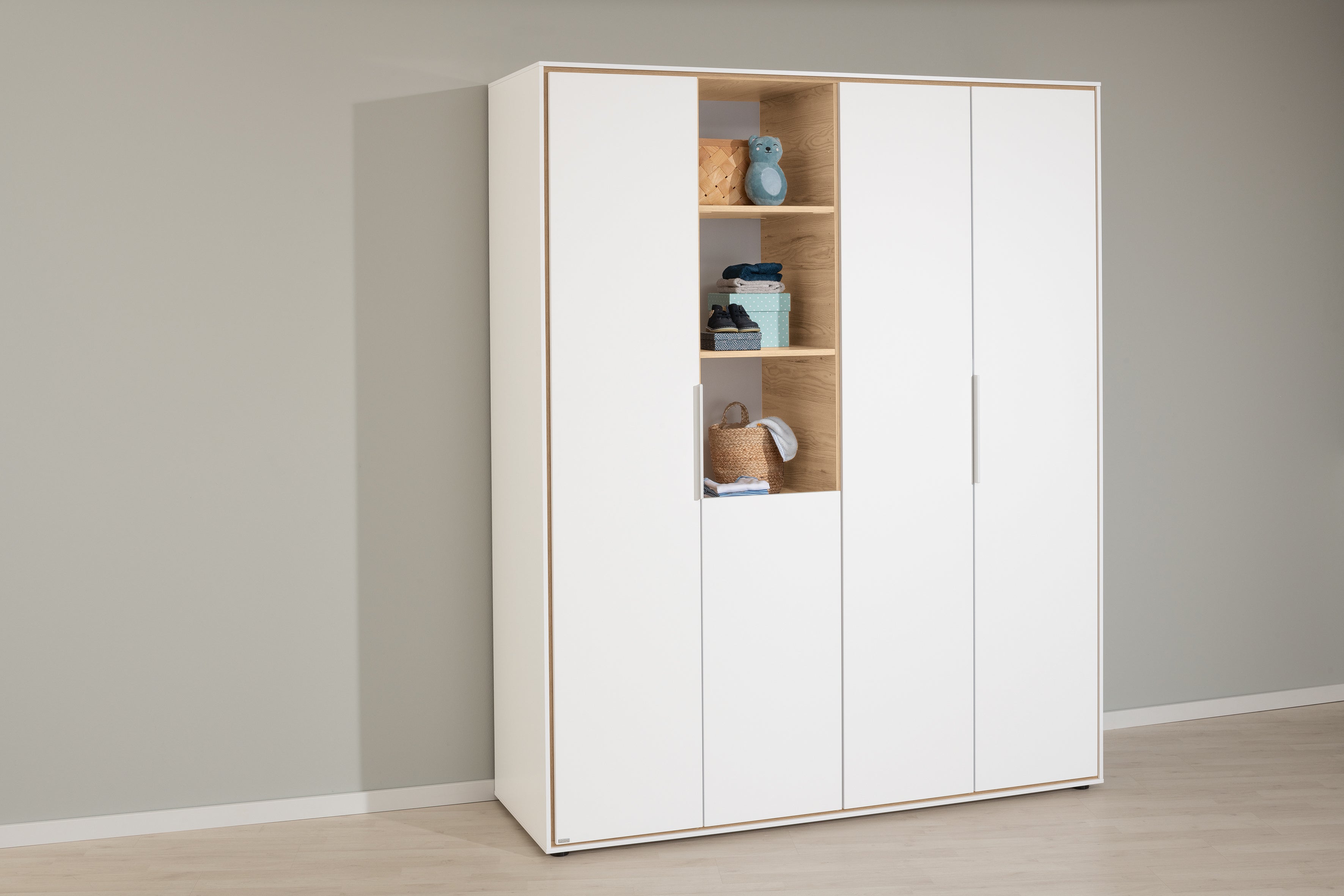 PAIDI LIEVEN Kinderzimmer 3-teilig mit Wickelansatz, Schrank 4T