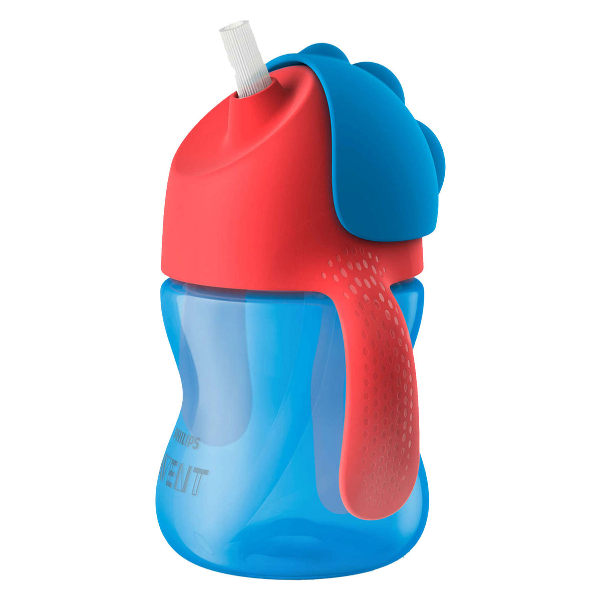 Avent Strohhalmbecher mit Griff 200ml blau