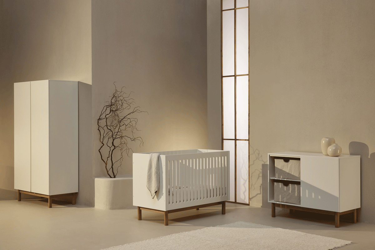 Quax Mood Kinderzimmer 3-teilig inkl. Wickelaufsatz white *SALE*