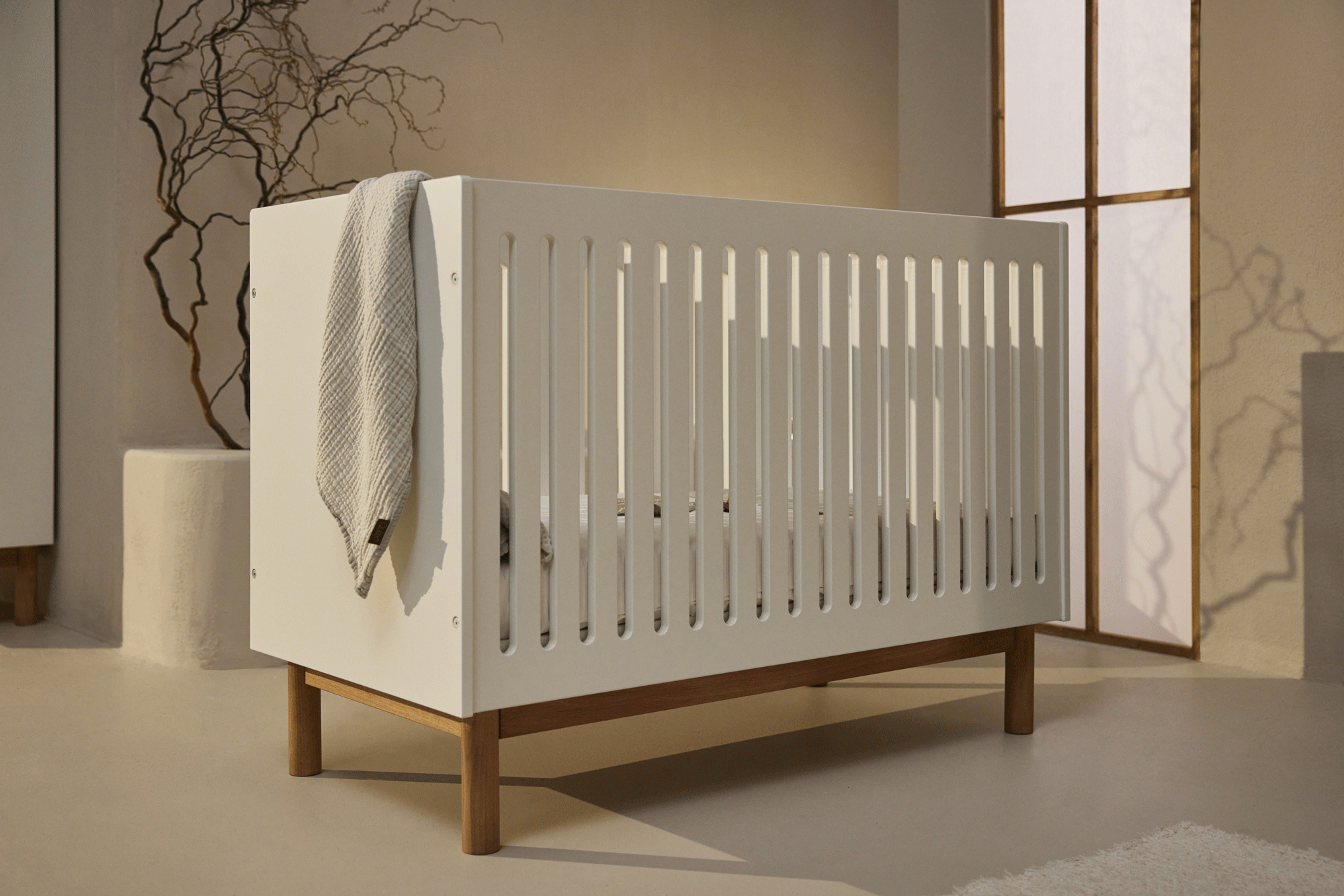 Quax Mood Kinderbett 70 x 140 cm clay