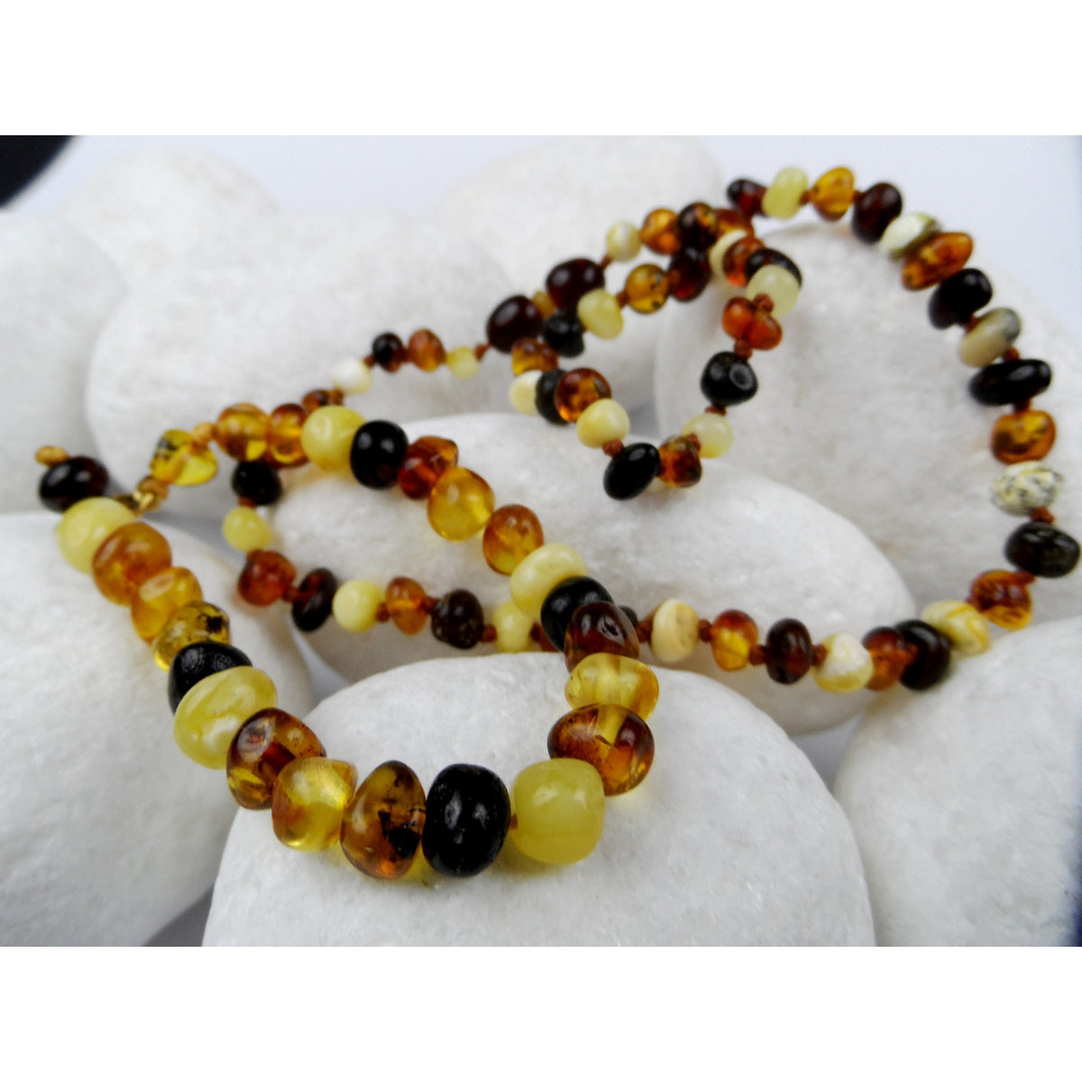 Nature &amp; Balance Barock-Bernsteinkette mit Armband
