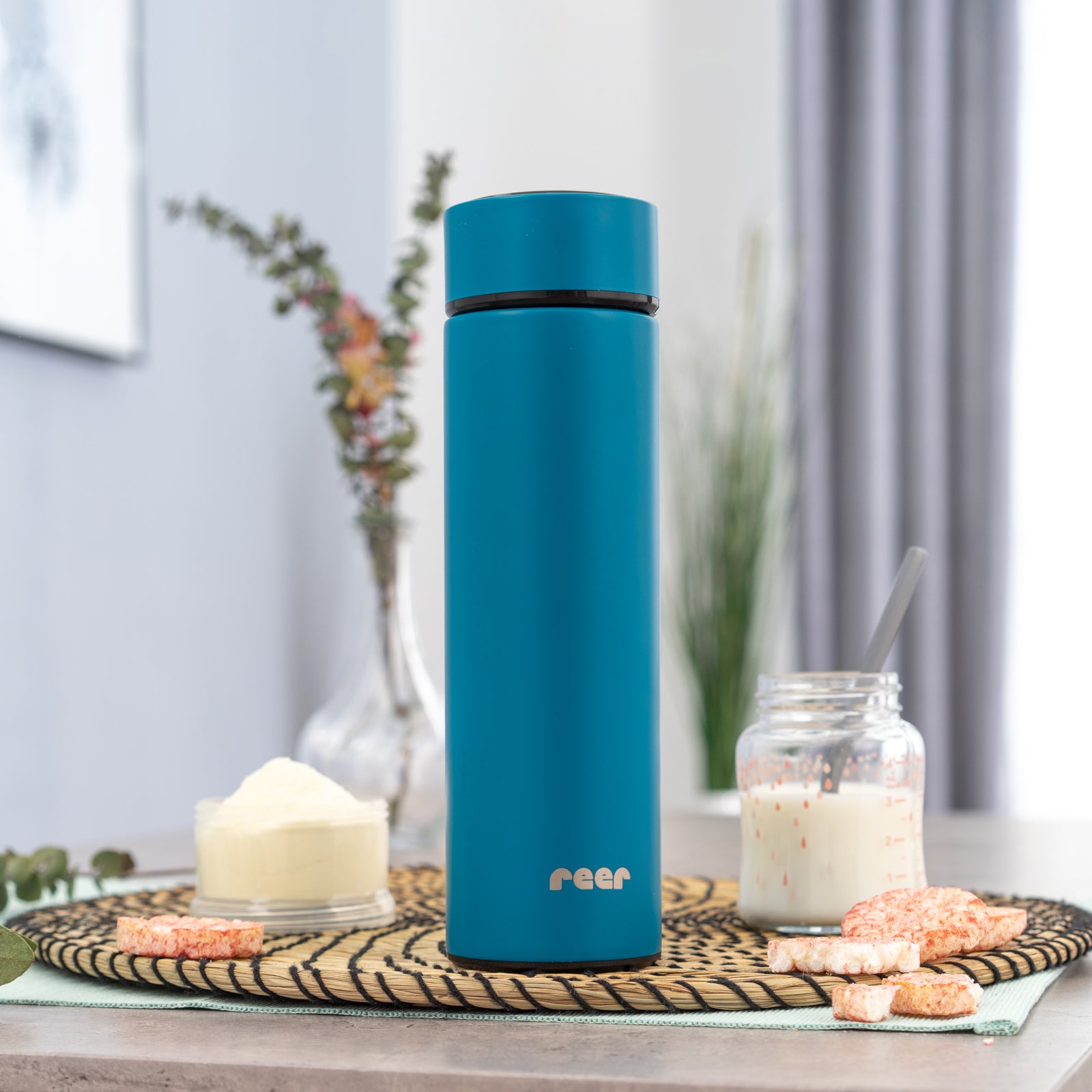 Reer ColourDesign Edelstahl-Isolierflasche petrolblau 500ml