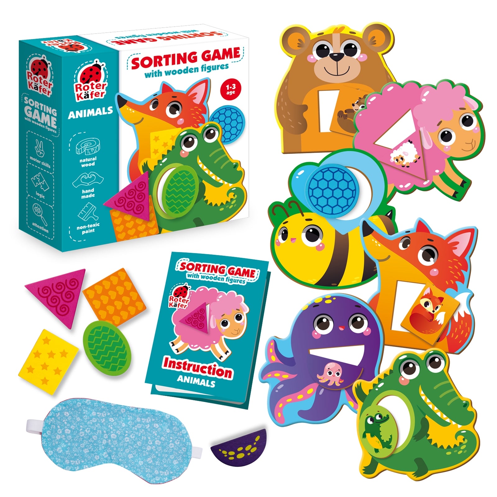 ROTER KÄFER Sortierspiel Tiere