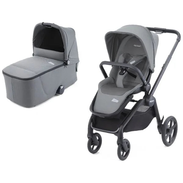 40% auf Recaro Celona Kombikinderwagen black Prime inkl. Babywanne - Silent grey