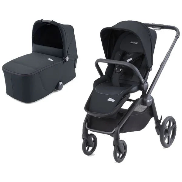 Recaro Celona Kombikinderwagen black Prime inkl. Babywanne