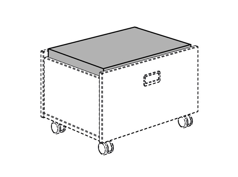 PAIDI Sitzpolster für Rollbox Mikrofaser