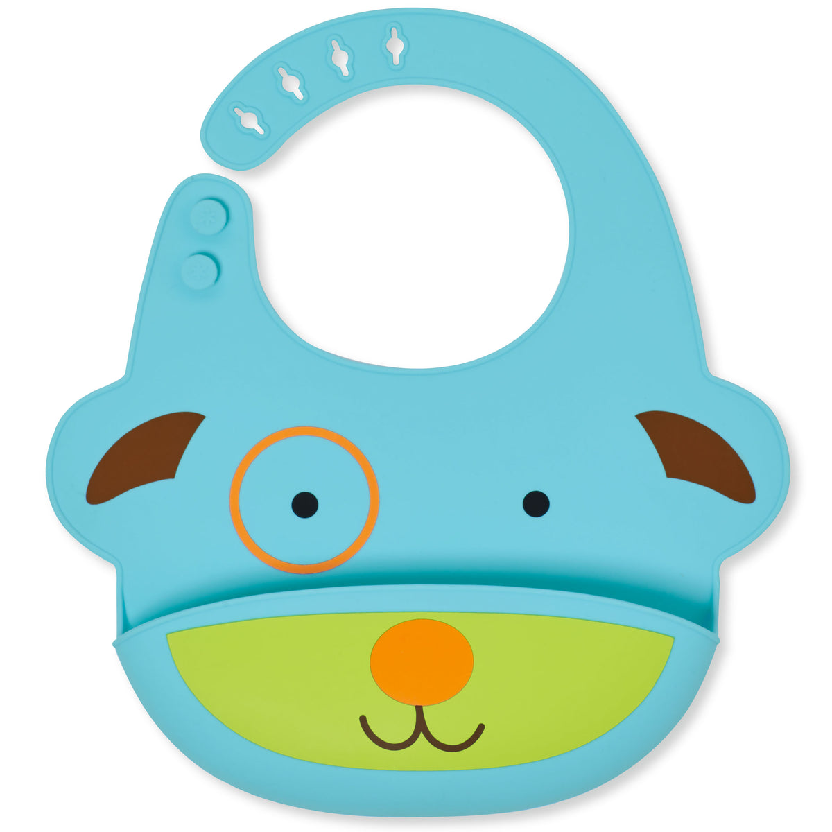 Skip Hop Zoo Fold &amp; Go Silicone Bib - Silikonlätzchen