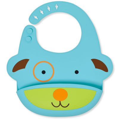 Skip Hop Zoo Fold & Go Silicone Bib - Silikonlätzchen