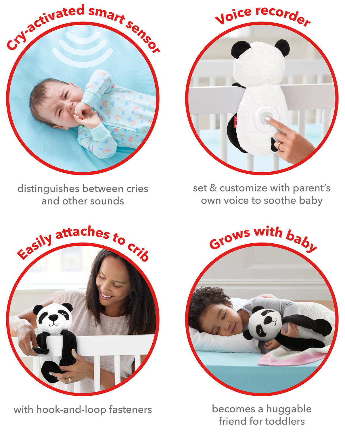 Skip Hop Cry Activated Soother Panda - Einschlafhilfe