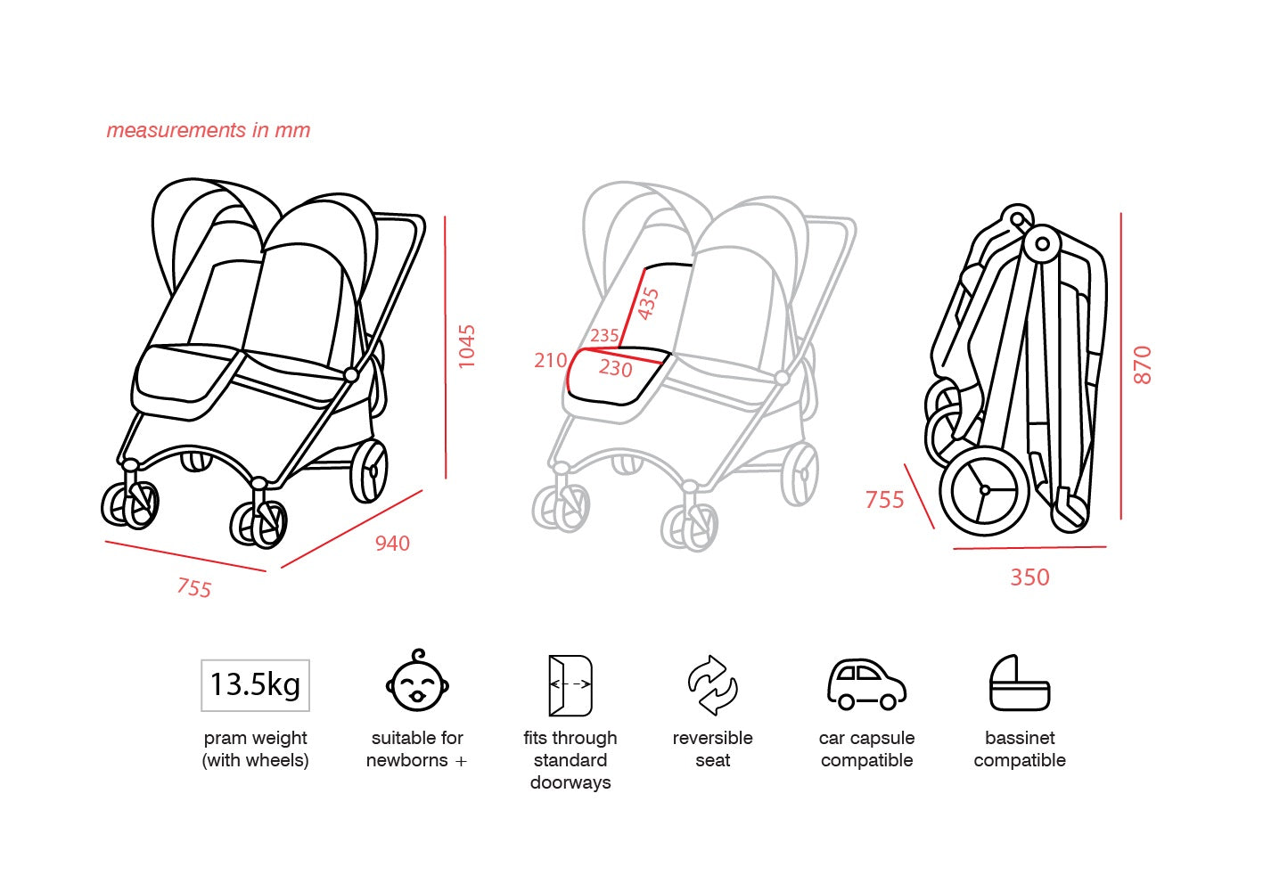 Valco Baby Snap Duo Ultra Charcoal