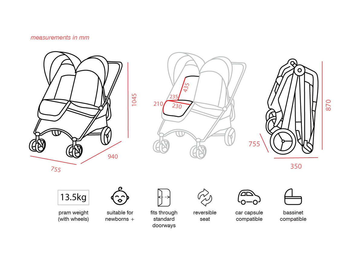 Valco Baby Snap Duo Ultra Charcoal