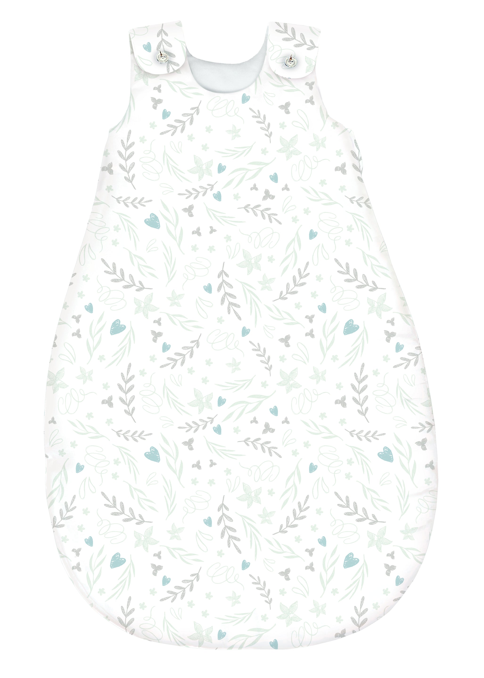 Schlafsack Tencel Herzranke seagreen