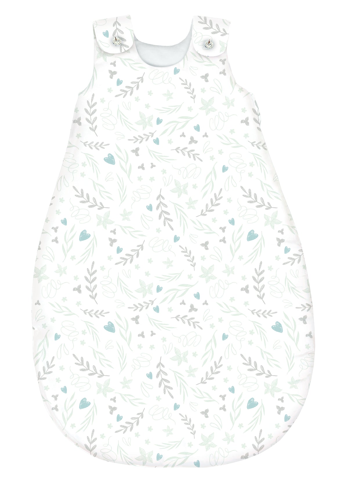 Schlafsack Tencel Herzranke seagreen