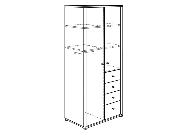 PAIDI FLEXIMO Schrank 2 Türen