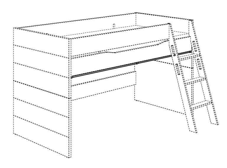 PAIDI Vorhang-Befestigungs-Set Längsseite 200 cm