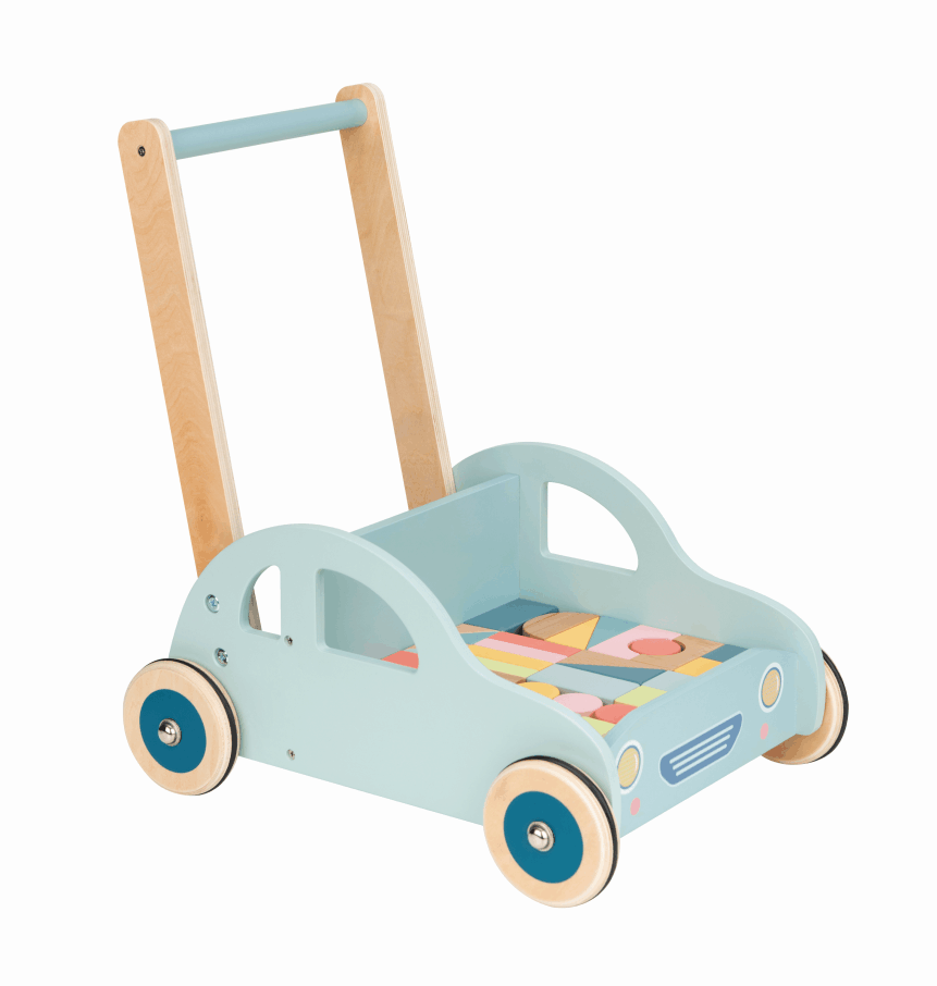 Spielba Baby Walker Auto mit Bauklötze