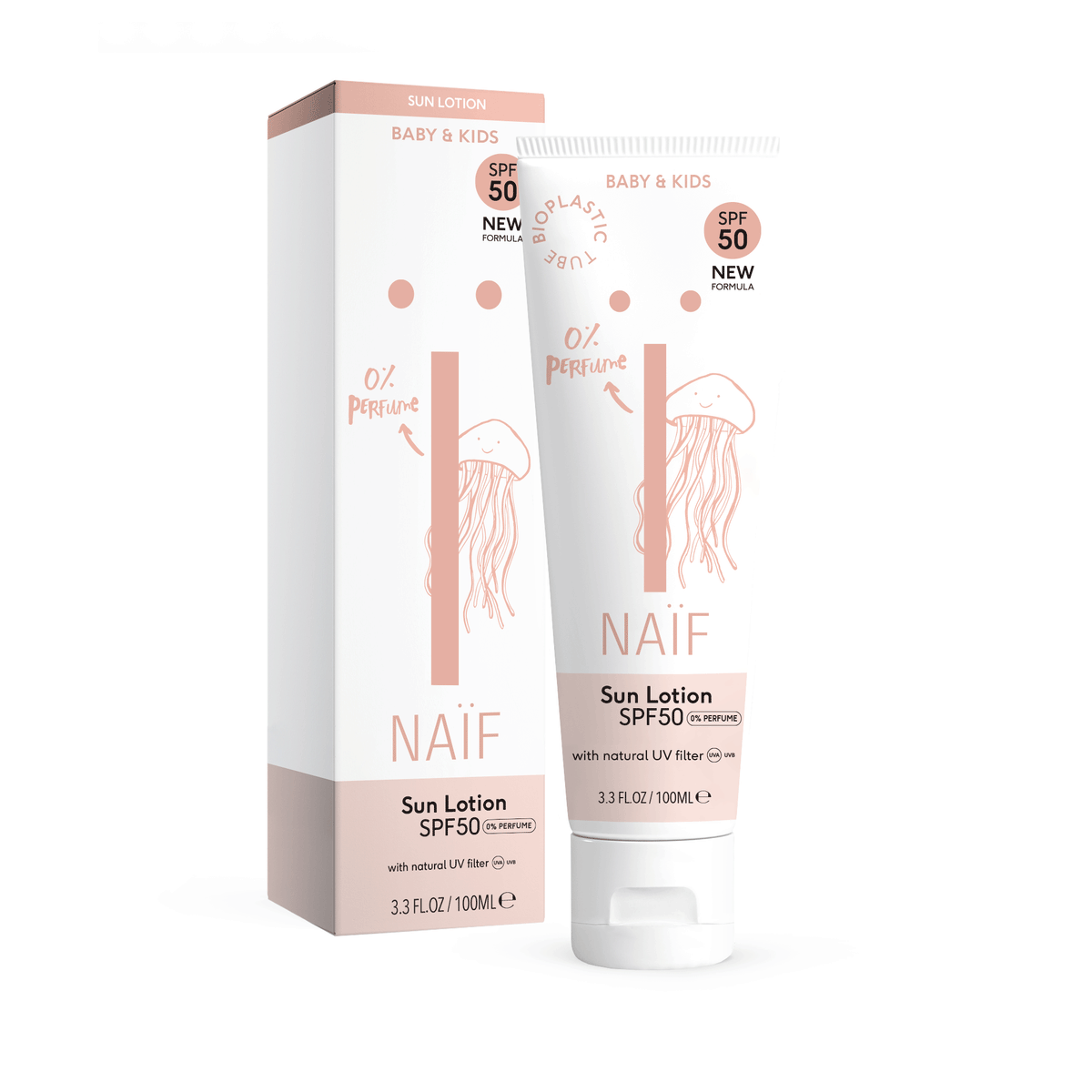 NAÏF Baby&amp;Kids Sonnencreme SPF50-100ml Parfum-Frei