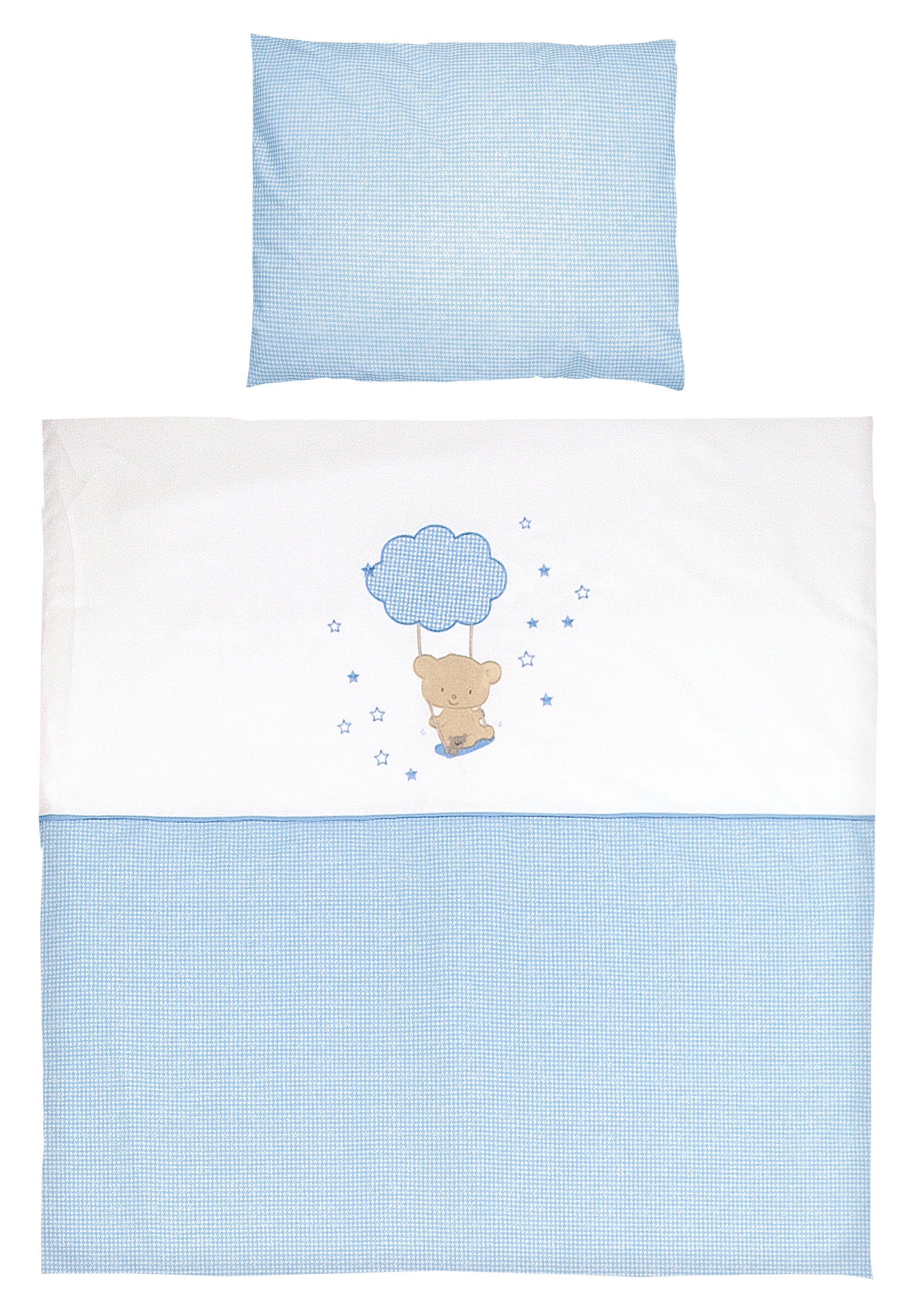 Bettset Swinging Teddy 4tlg. inkl. gratis Fixleintuch Tencel