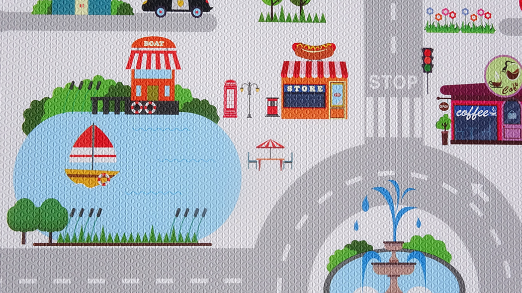 myPlaymat small Town 130 x 190 x 1.2 cm
