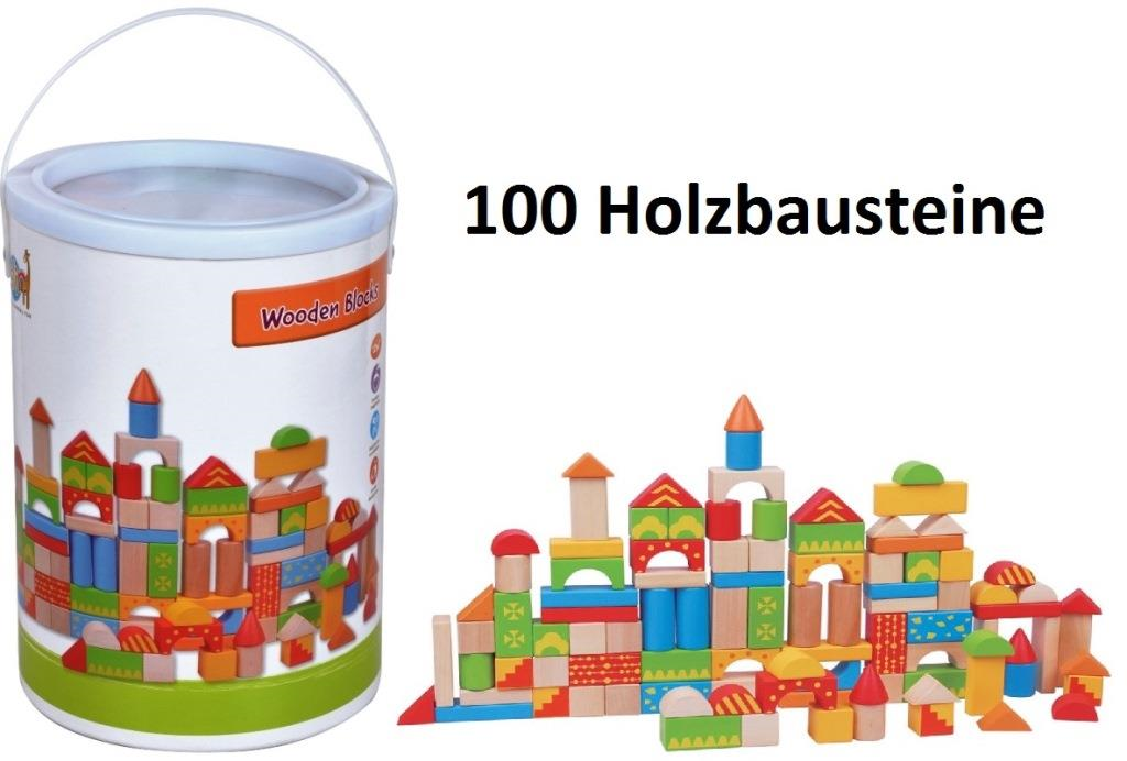 Spielba Holzbausteine 100 Stück