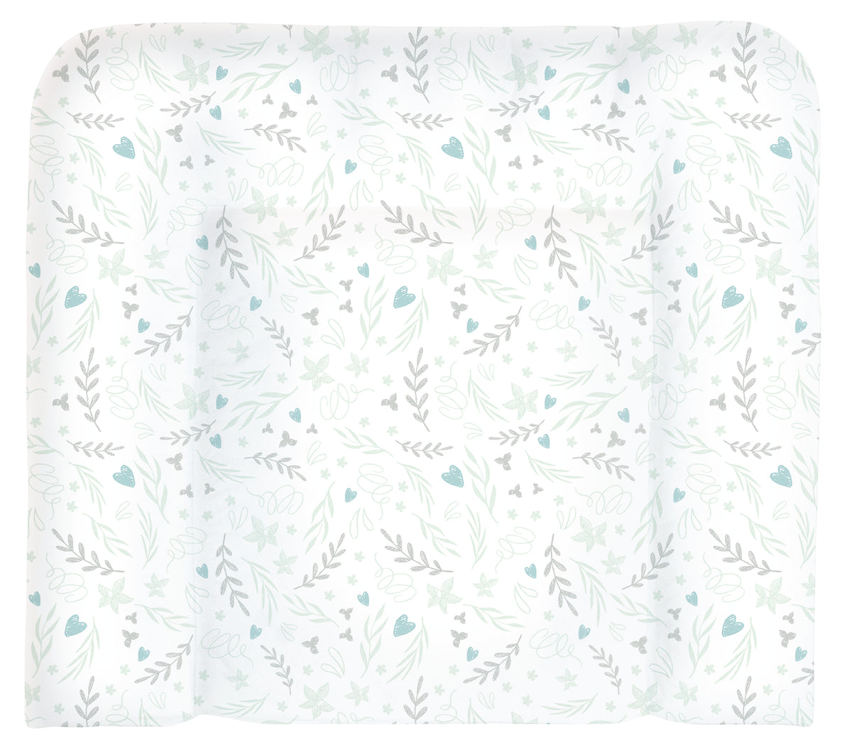 Wickelauflage Tencel Herzranke seagreen