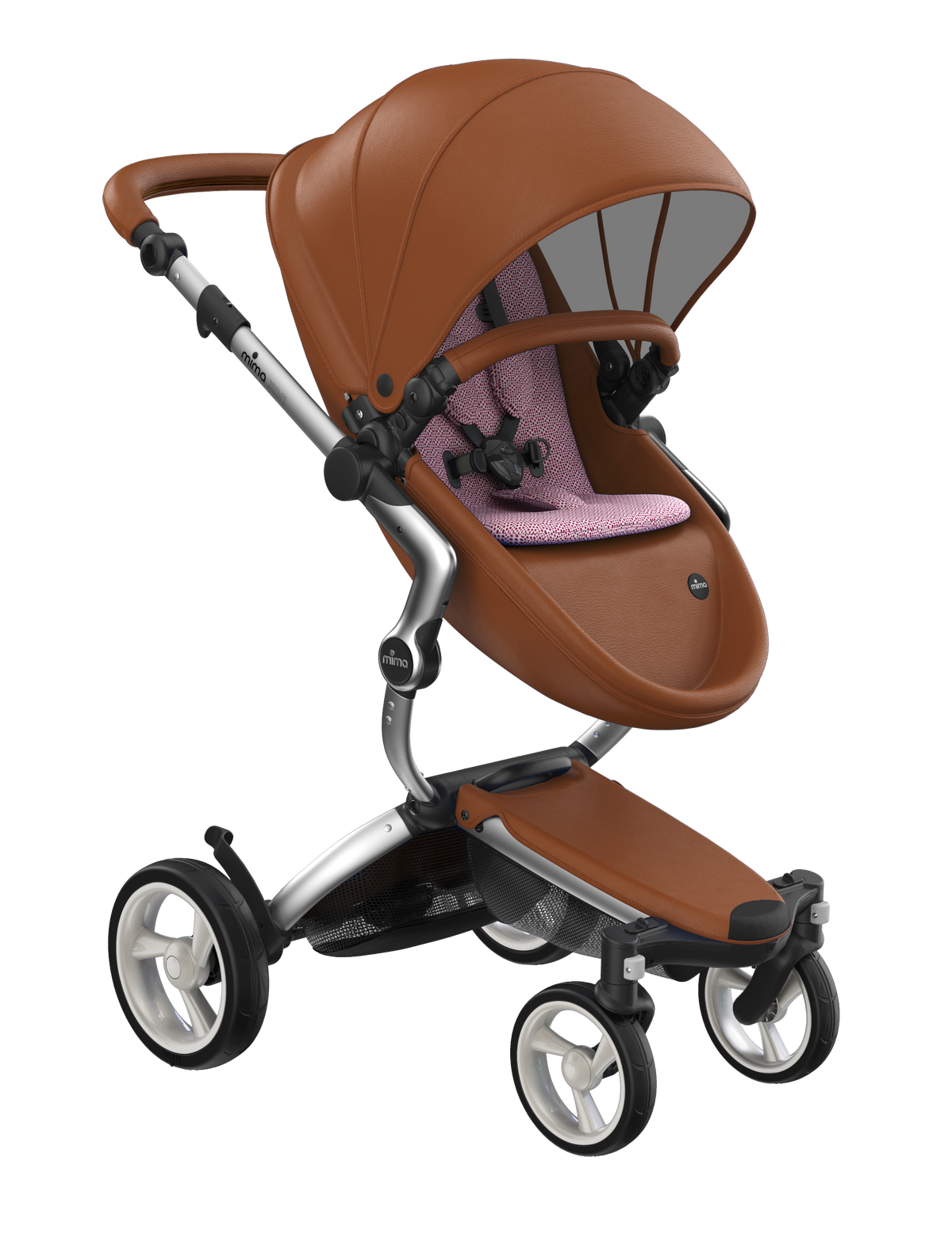 Mima Xari Komplettset Gestell Silber + Camel Sitzeinheit + Starterpack -